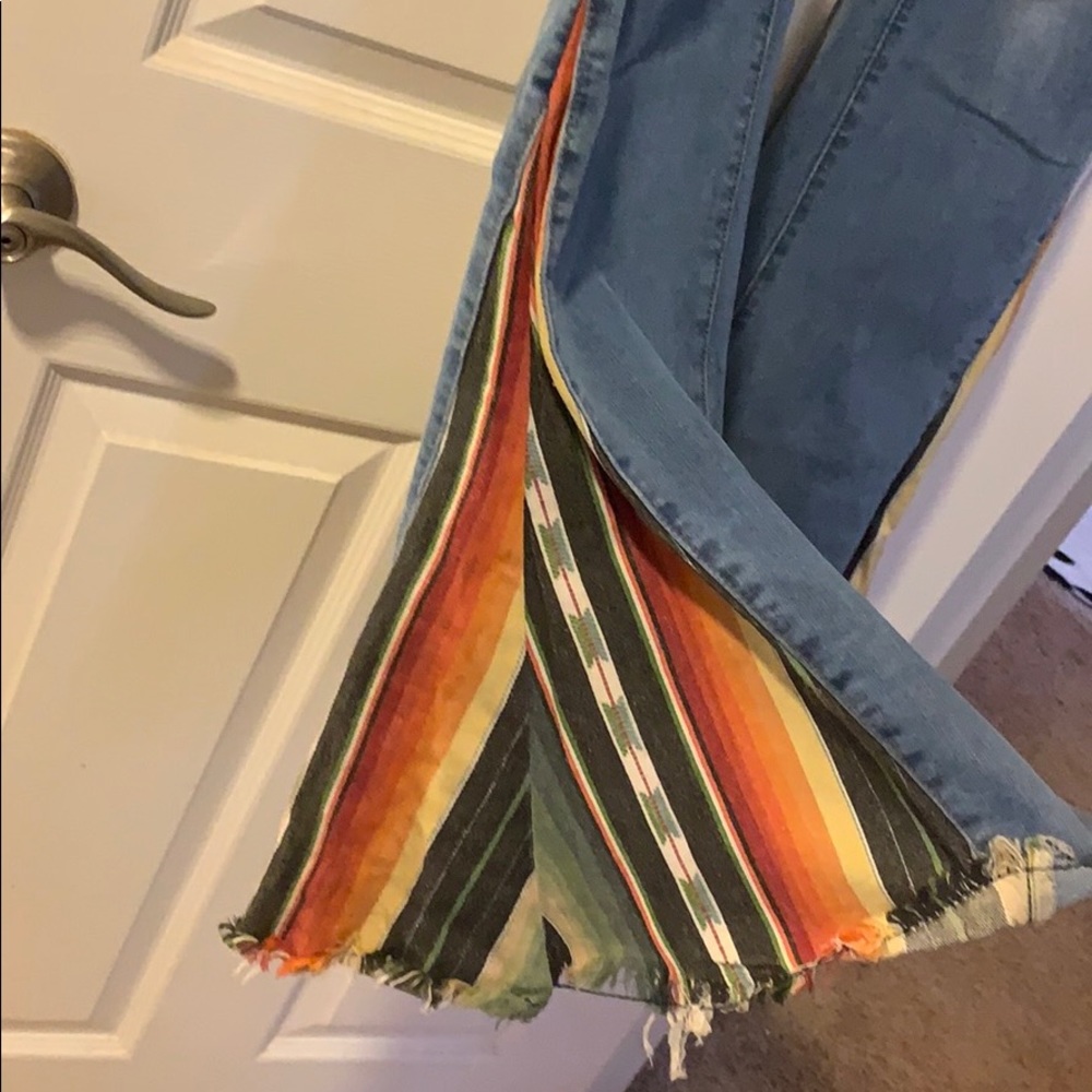 Serape flare jeans